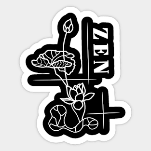 Zen Lotus Meditation Sticker